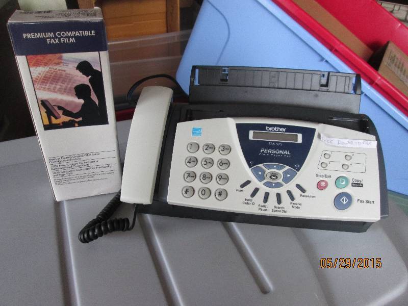 lot 62 image: brother fax 575 with new film cartr...