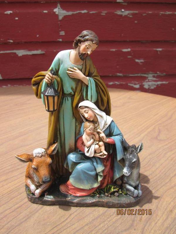 lot 113 image: Very nice resin nativity scene. New...
