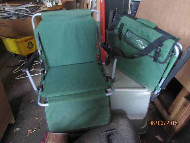 Pair of portable chairs for the gam...