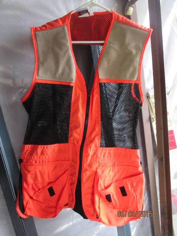 Blaze orange hunting vest with padd...