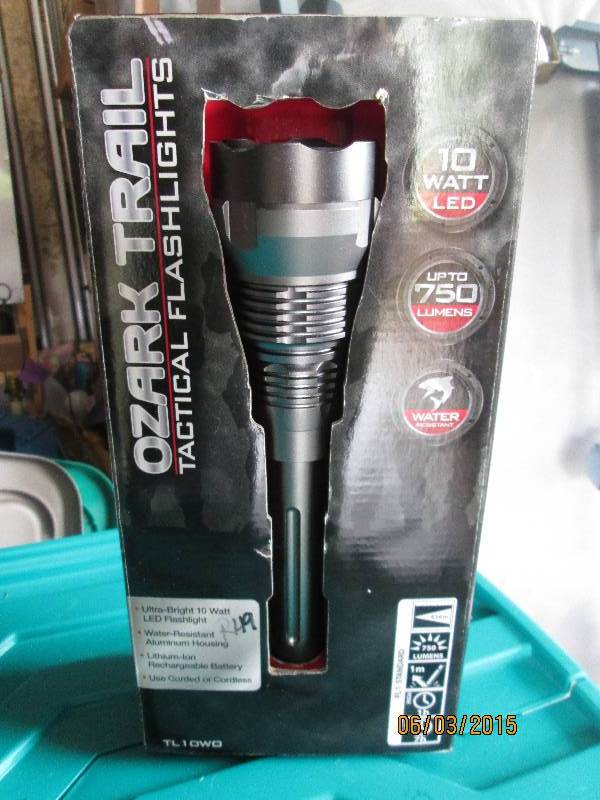 Ozark Trail tactical flashlight. 10...
