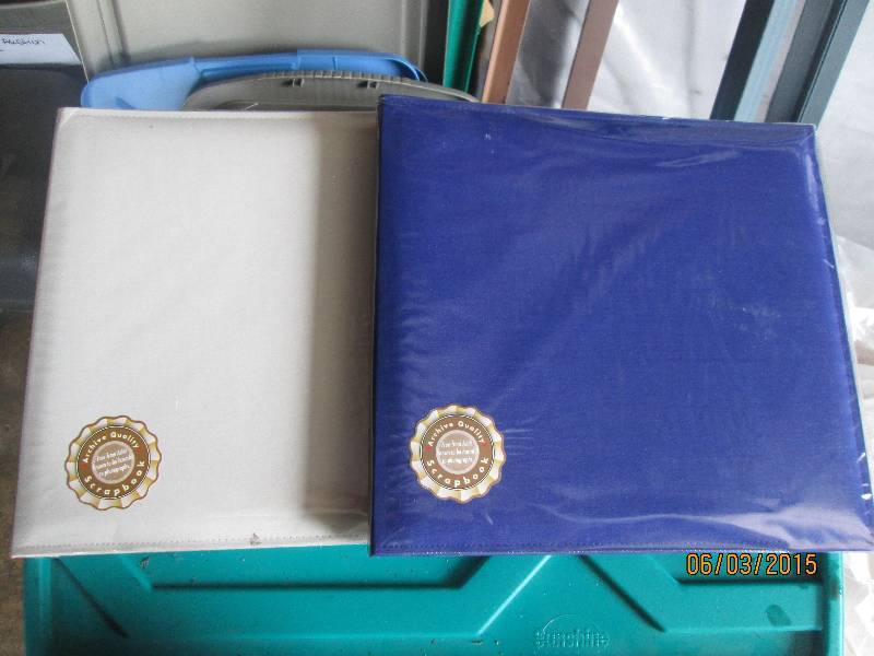 Pair of new scrapbooks...