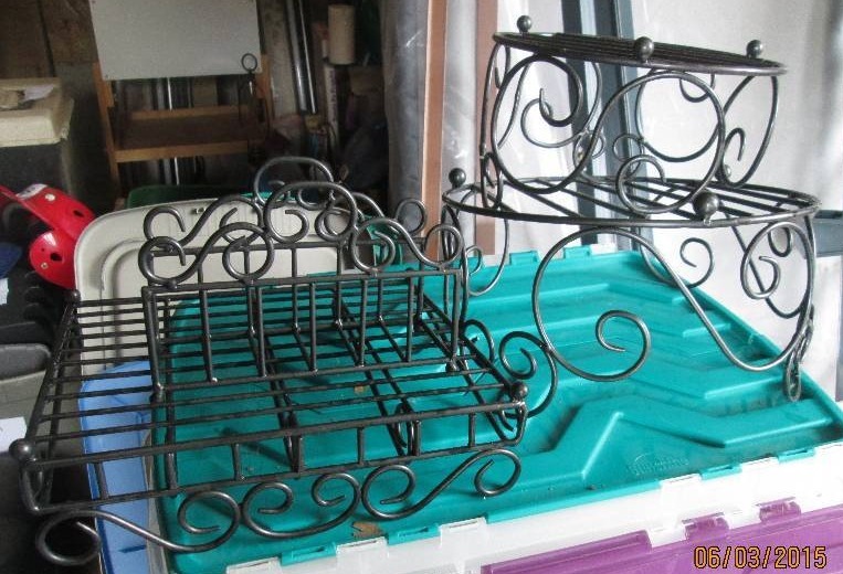 Nice set of wire racks and plant st...