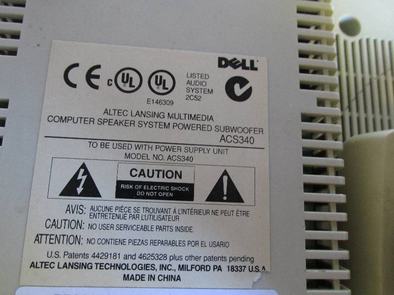 Altec computer powered speaker subw...