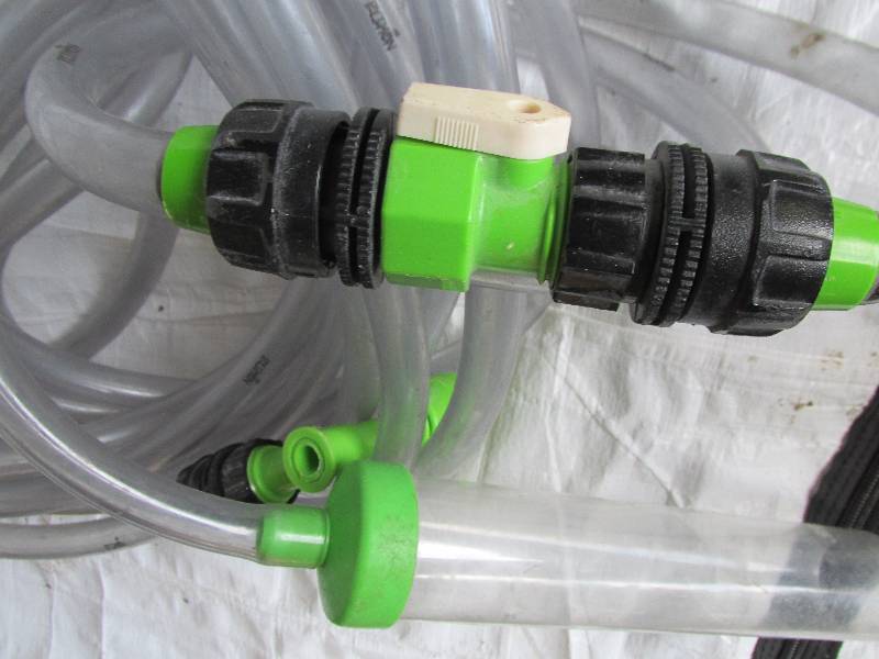 Fill and pump hose...