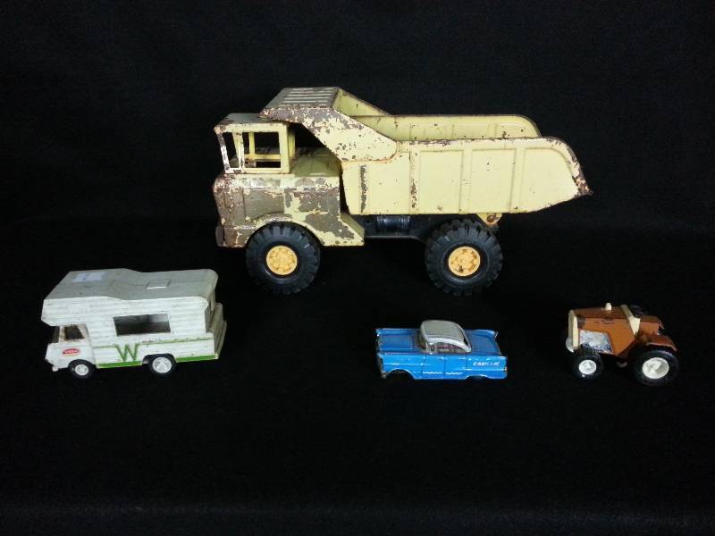 Lot of (4) Tonka & Other Cars and Trucks