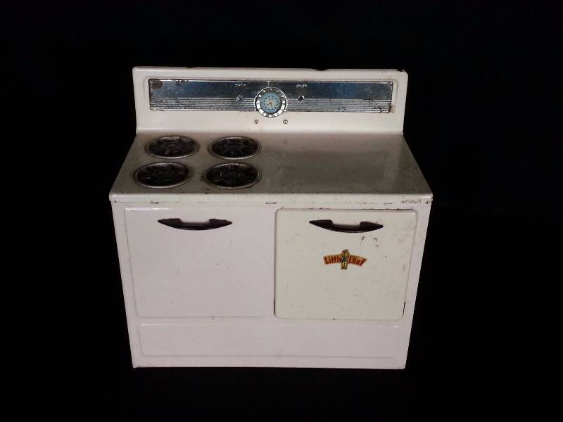 Vintage Little Chef Metal Range, Stove, Oven