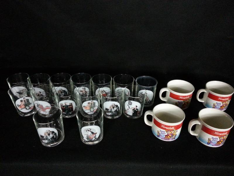 Norman Rockwell & Campbells Soup Cups and Mugs