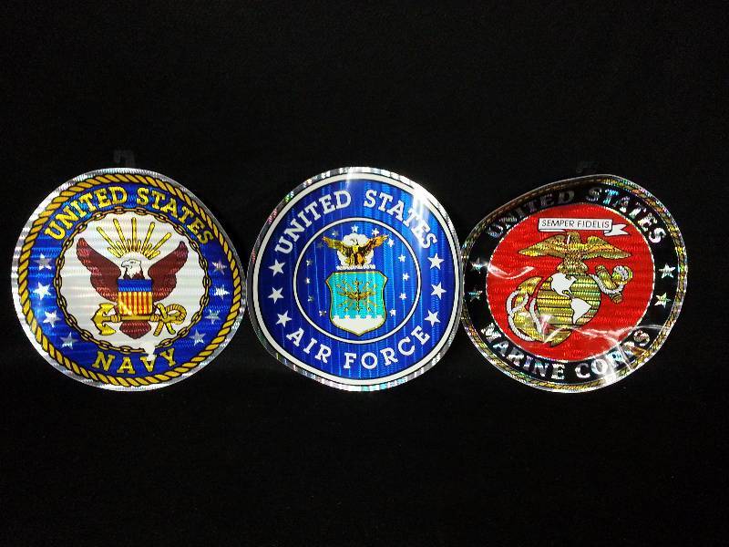 Navy, Air Force, and Marines 12 Decoratives