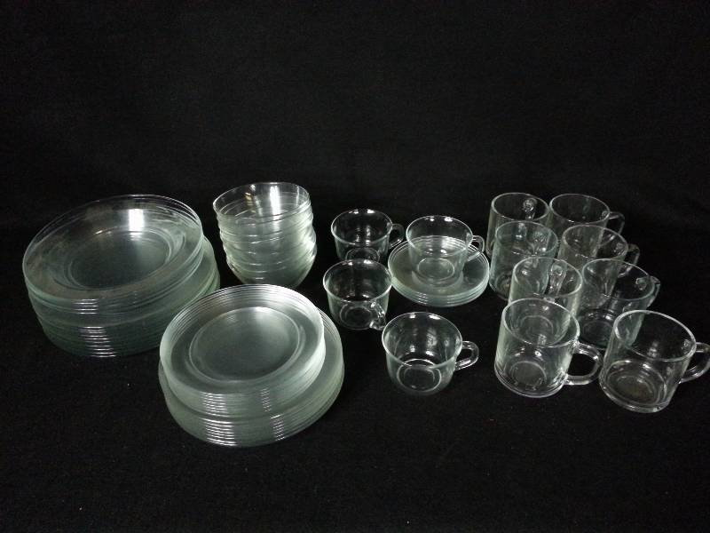 Vintage Arcoroc Clear Glassware