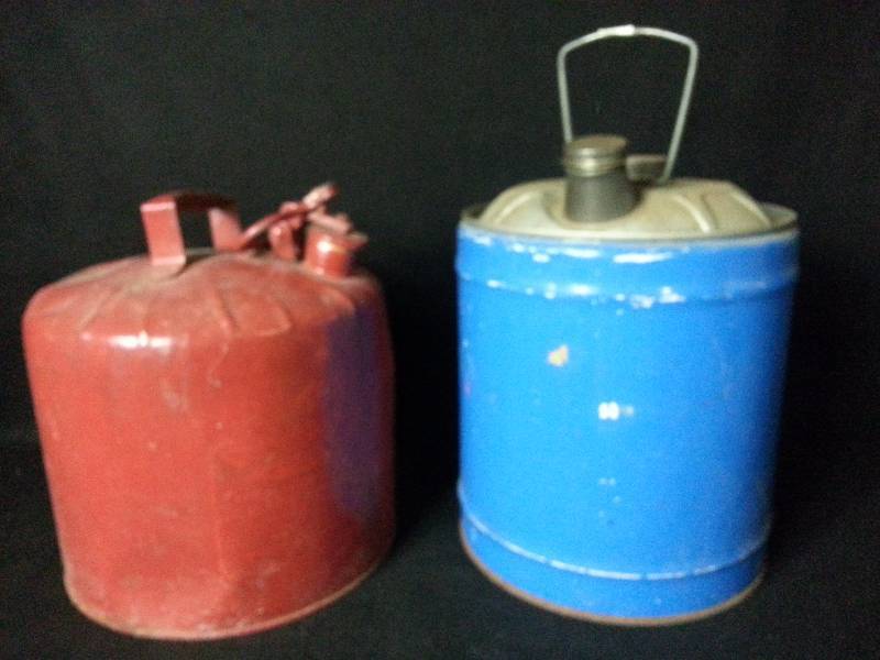 Vintage Metal 5 Gallon Gas Cans