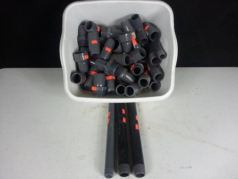Assorted Plastic Pipe Couplings