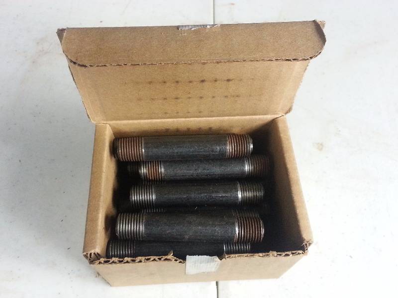 14 x 3 Welded Steel Nipples - Black
