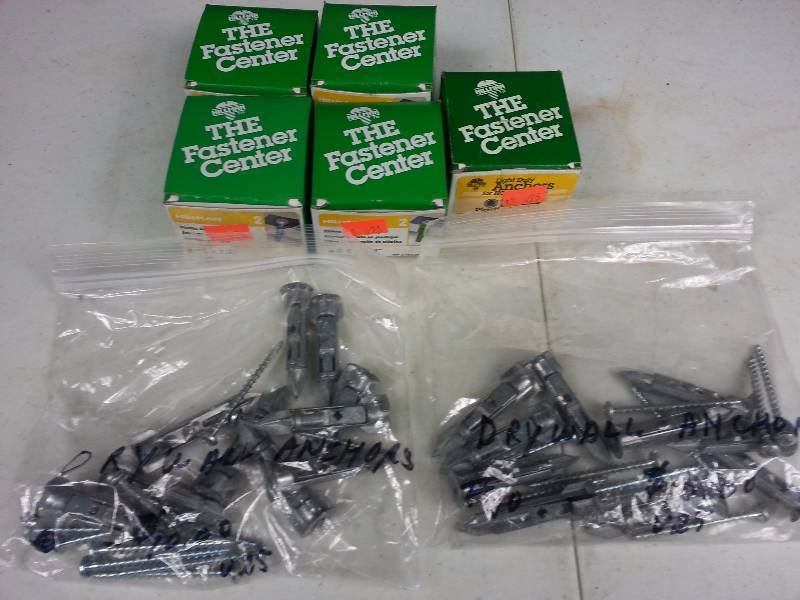 Large Lot of Plastic Anchors