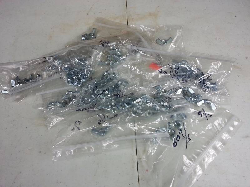 75 Course Thread Wing Nuts