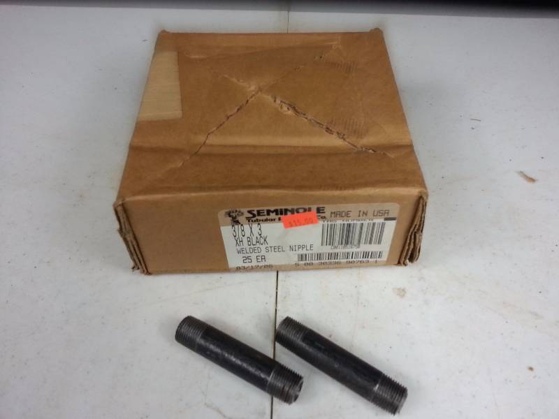 Lot of 25 Steel Welded Nipples