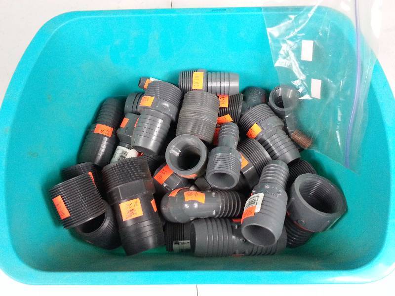 Large Lot of Plumbing PVC Pieces