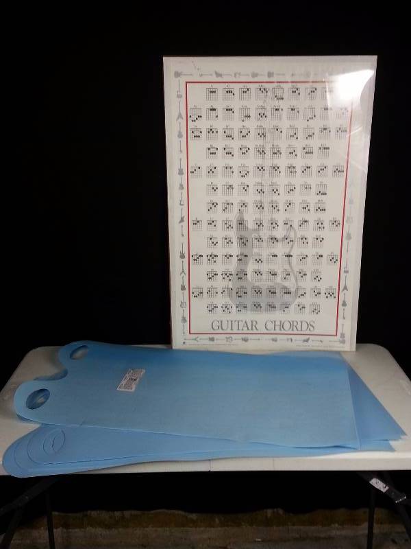 Plastic Sleds & a Guitar Poster