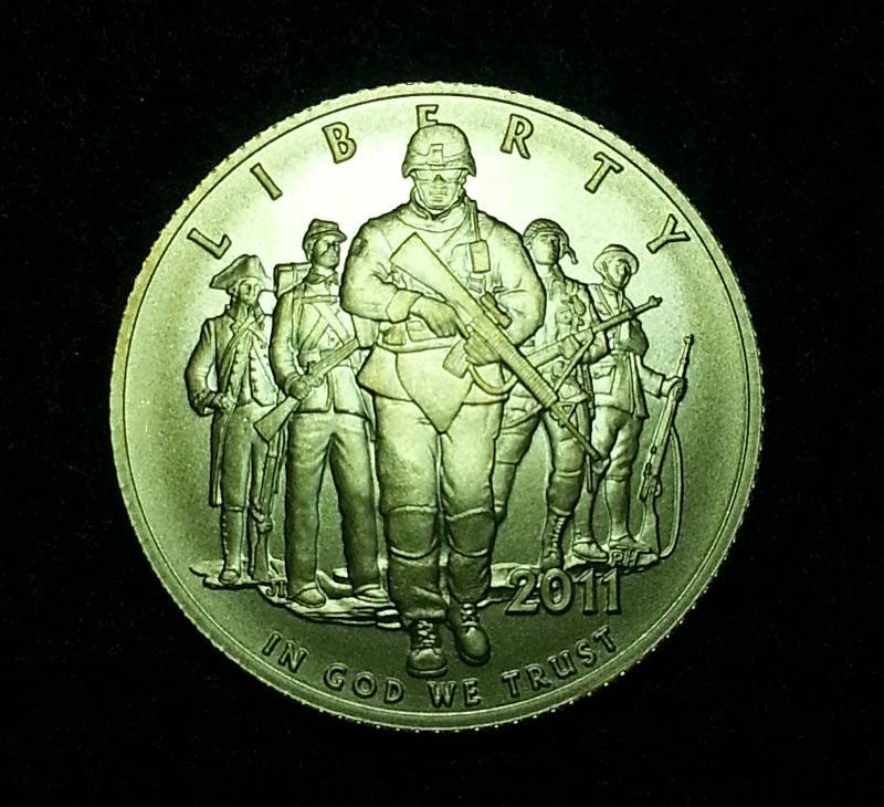 2011 US Army $5 14 Ounce Gold Coin