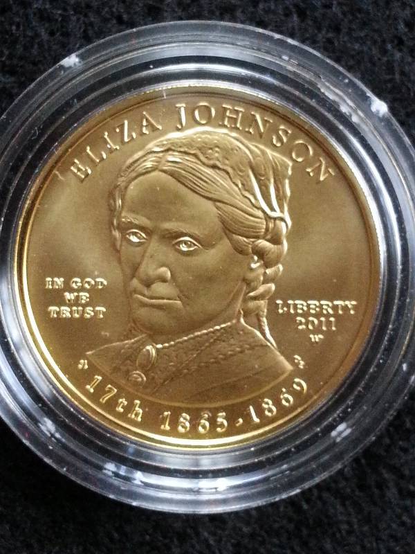 2011 First Spouse Eliza Johnson $10 12 Ounce Gold Coin