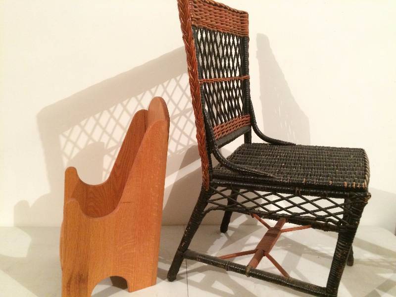 Garden Chair and Solid Oak Booster Seat