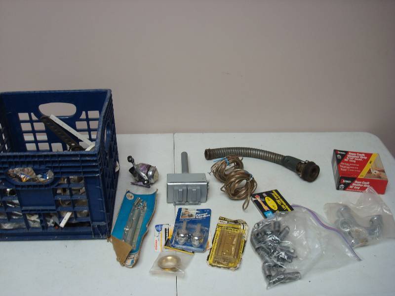 lot 41 image: Crate Filled With Hardware
