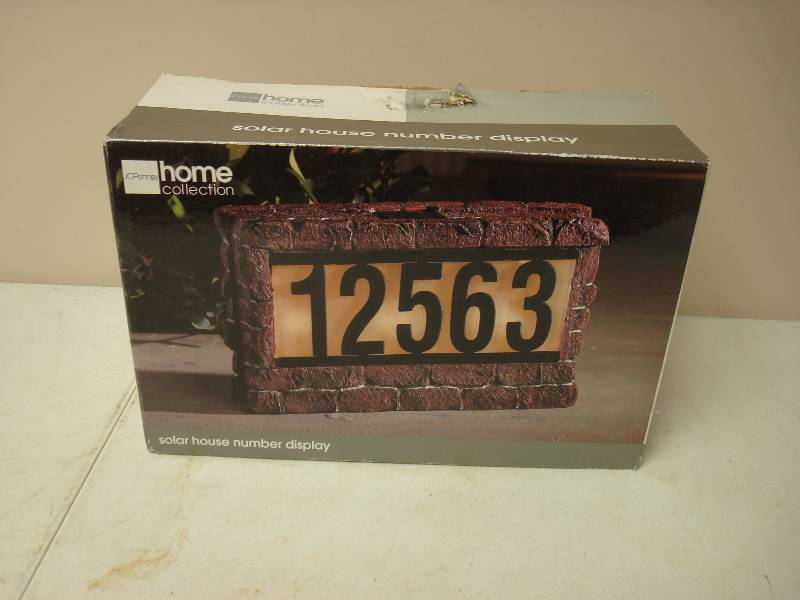 lot 50 image: New Solar House Number Display