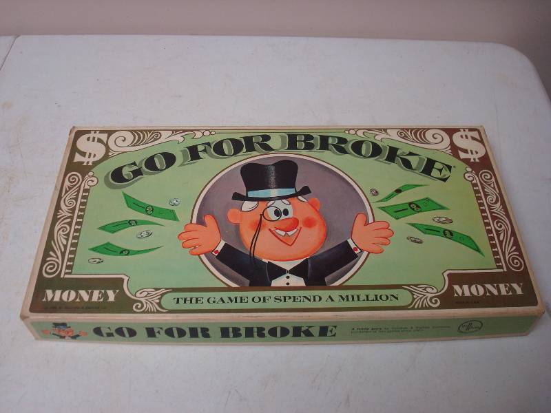 lot 80 image: Vintage Go For Broke Board Game