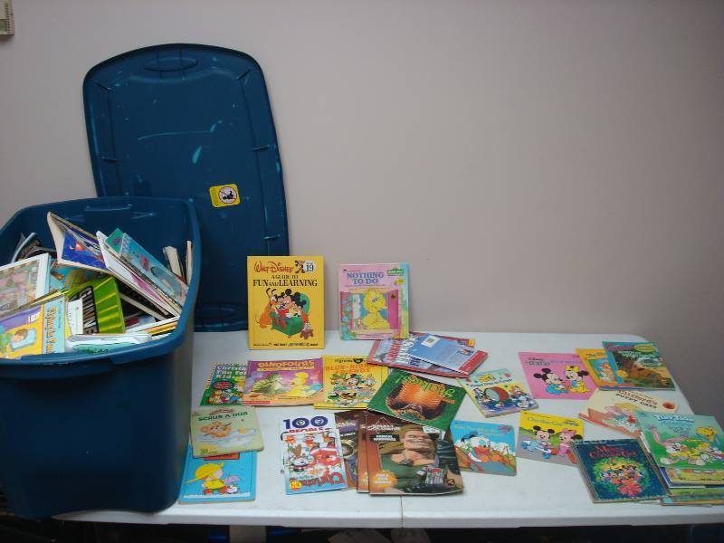 lot 88 image: Bin Filled With kids Books, Lots Of Disney