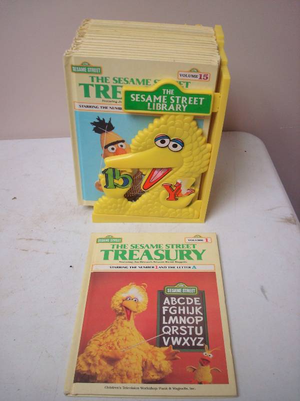 lot 89 image: Sesame Street Books And Rack