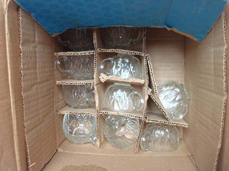 lot 139 image: Glass Punch Bowls And Glasses