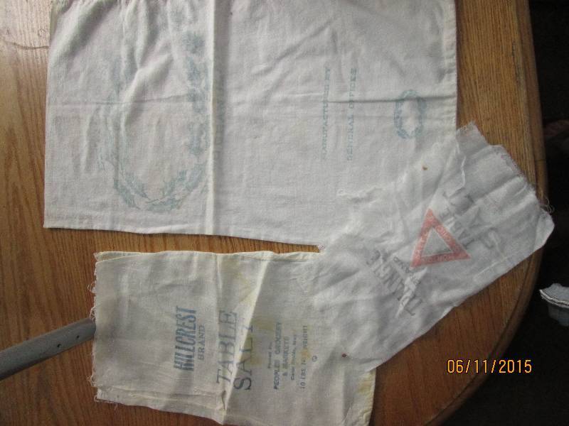 Cloth salt bags. Hillcrest, Triangl...