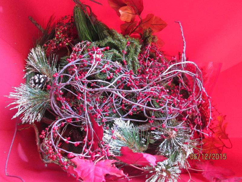 Small lot of artificial greens and ...