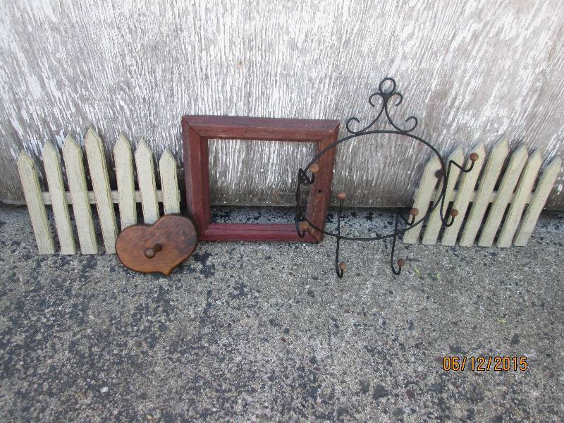 Lot of hooks and decorative fencing...
