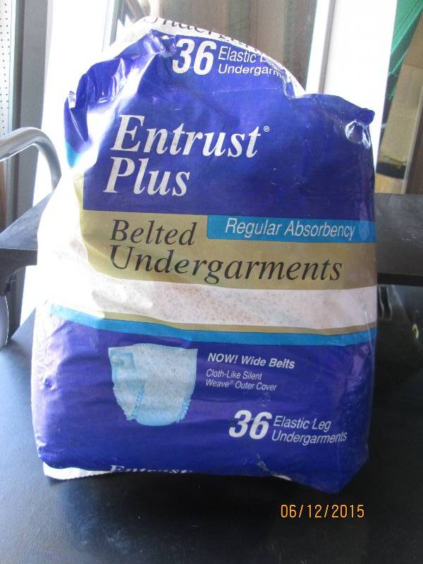 Entrust Plus belted undergarments. ...