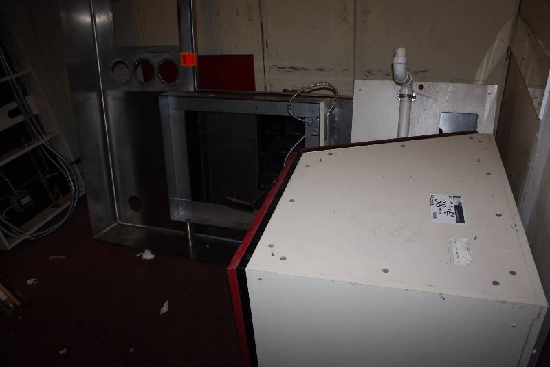 lot 38 image: Lot of (5) Including Custom Table Top wPiping & Outlets Sink wCup Holders & Stainless Steel Work Surfaces, Pre-Cut Holes To Mount Items And More Dimensions 27 x 57 81 x 49 x 55 x 79 43 x 82 36 x 27 x 32.