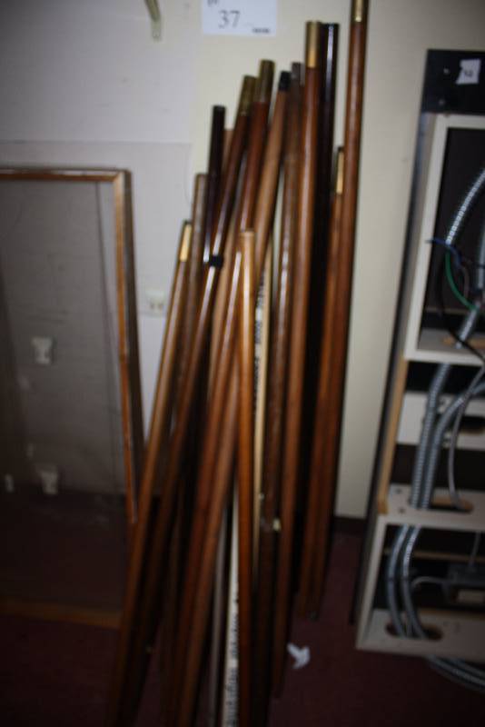 lot 37 image: Lot of (17) Wooden Dowels.