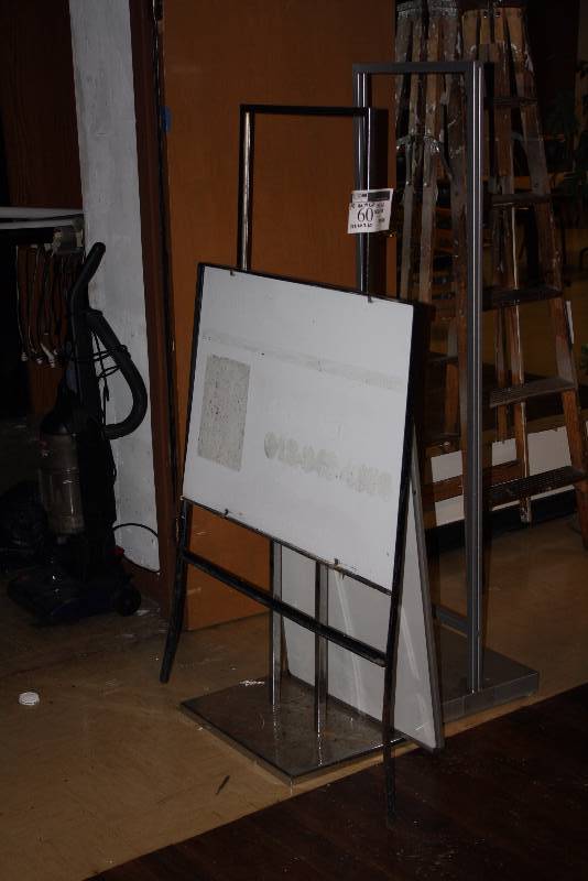 lot 60 image: Lot of (4) Display Boards wFrames 16 x 19 x 64 24 x 36 36.5 x 45 20 x 15 x 60.