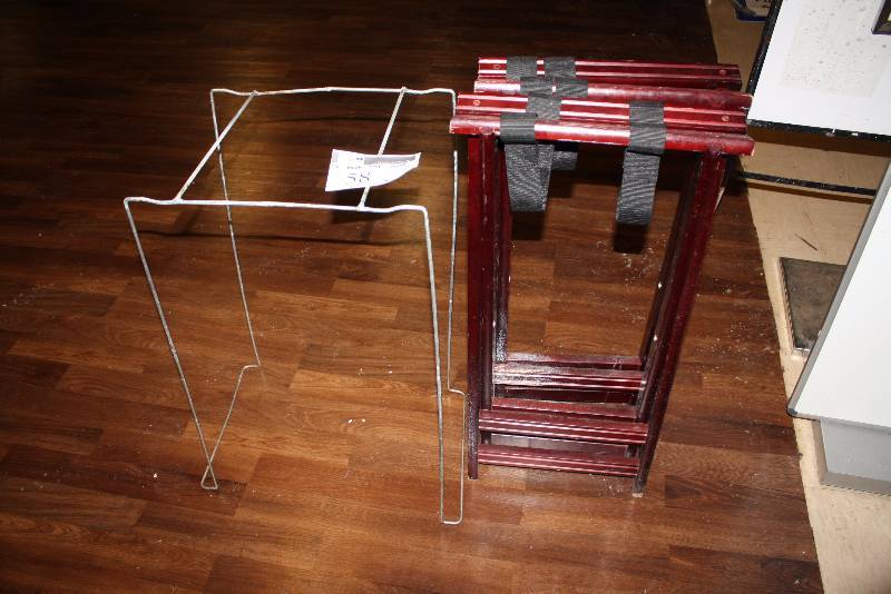 lot 58 image: Lot of (3) Food Tray Stands wOut Trays.