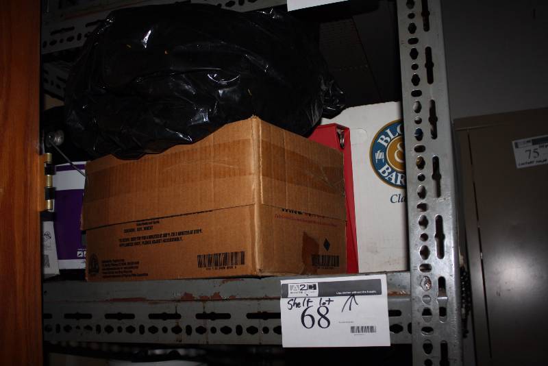 lot 68 image: Shelf Lot Including Hose wSprayer Attachment And More.