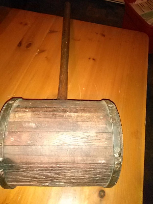 Awesome Antique Circus Strong Man Wooden Sledge Hammer-Very Rare Find