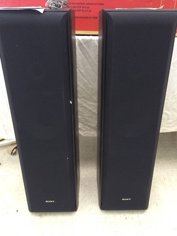 lot 15 image: Brand new Sony SSF-5000 Floorstanding 3-way Speaker (Pair) retail $199
