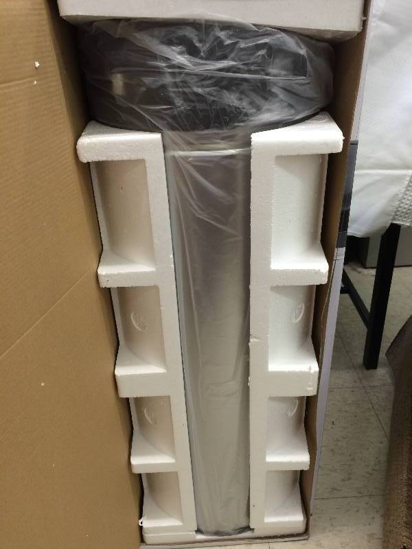 lot 42 image: Brand new Honey-Can-Do TRS-01200 Stainless Steel Round Sensor Trash Can, Chrome, 36-Liter
