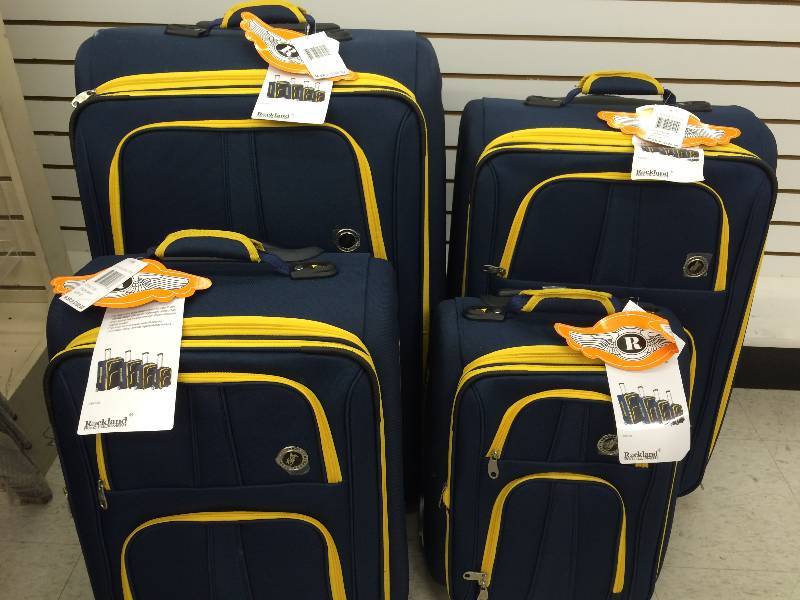 lot 53 image: Brand new rockland 4 piece luggage set  retail $399