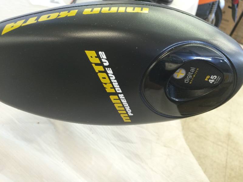 lot 91 image: Brand new Minn Kota Powerdrive V2 Bow-Mount Trolling Motor with Foot Control (55-Pound Thrust, 48-Inch Shaft) retail $564