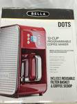 BELLA 13839 Dots Collection 12-Cup Programmable Coffee Maker