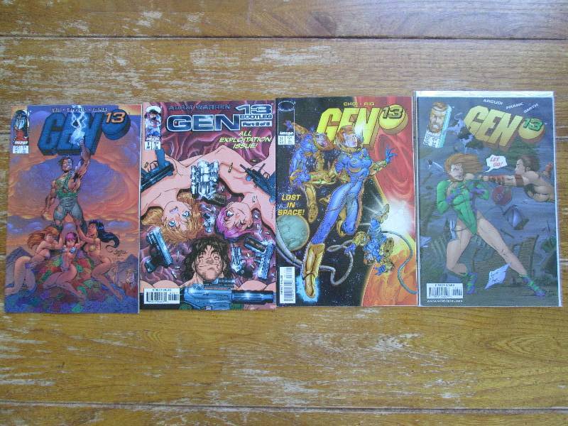lot of 4 GEN 13 comic books ...