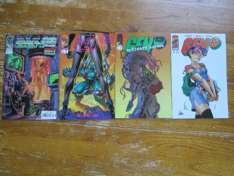 lot of 4 GEN 13 comic books ...