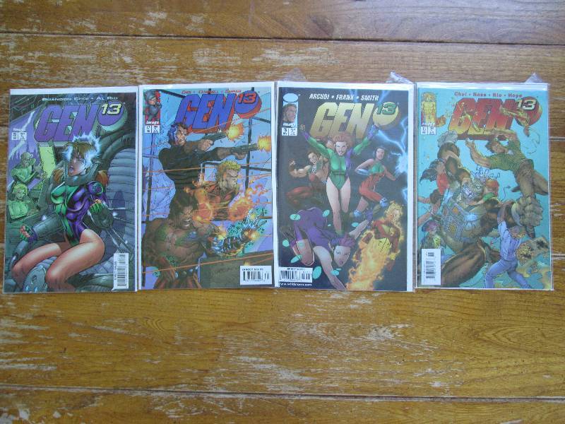 lot of 4 GEN 13 comic books ...