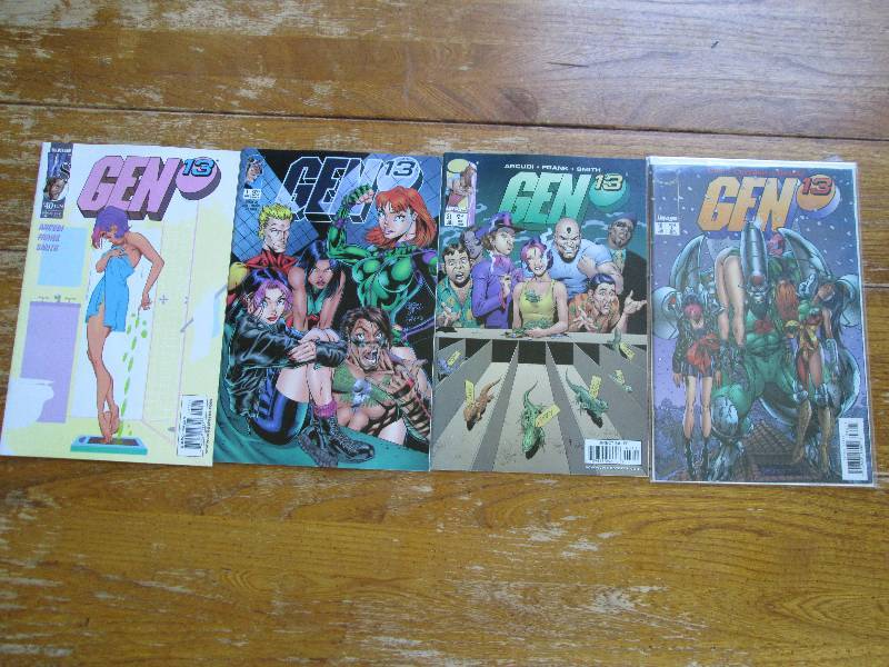lot of 4 GEN 13 comic books ...